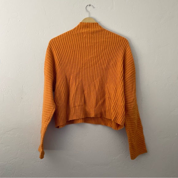 Orange mock neck sweater - Picture 3 of 5